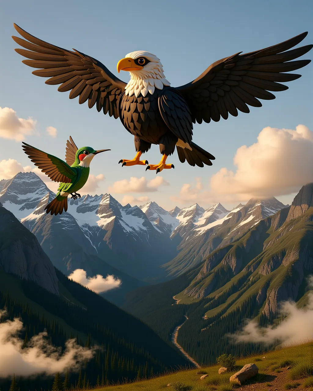 The Condor and the Hummingbird — scene 1