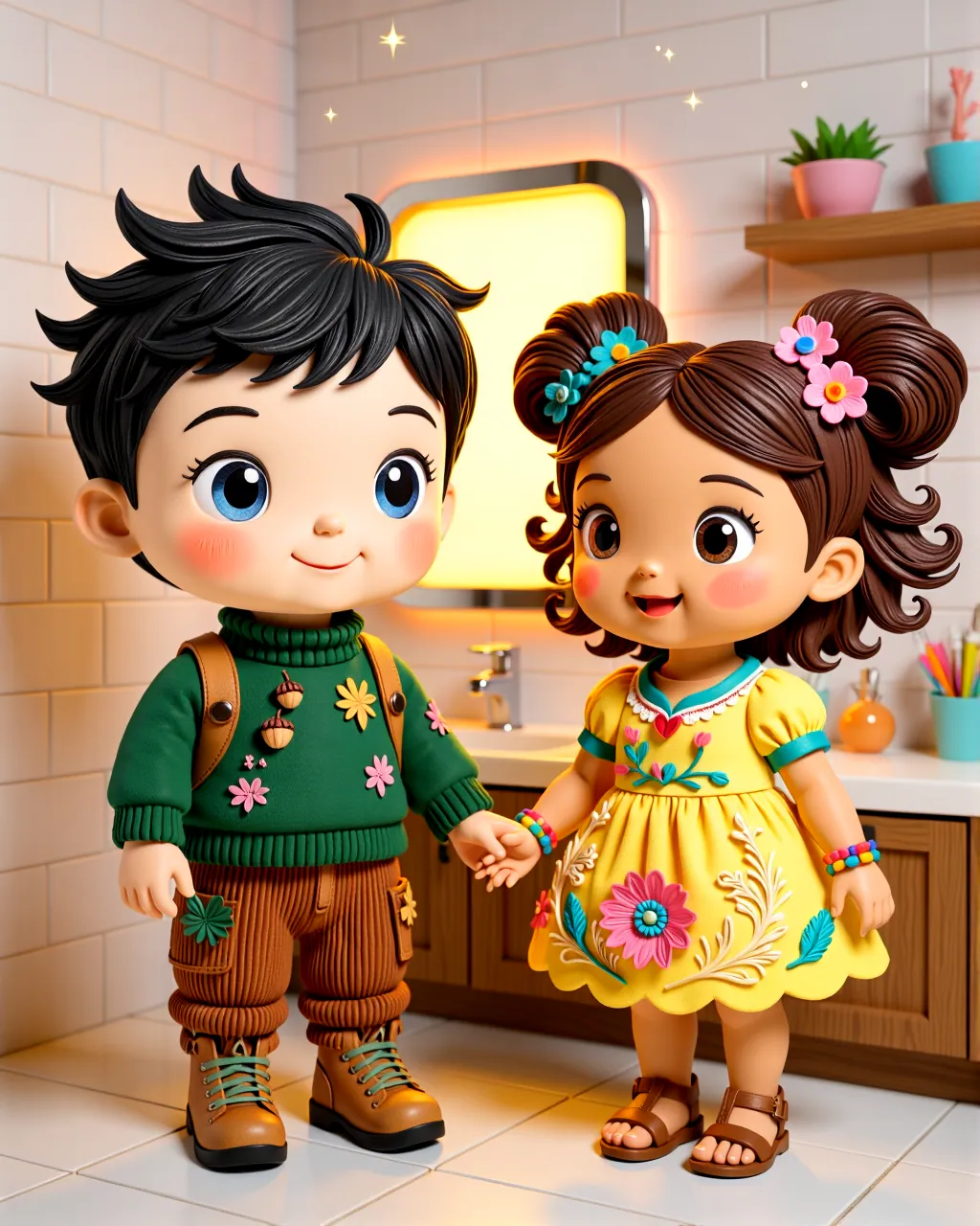Cover of “The Peaceful Bathroom Where Calm Hearts Shine”