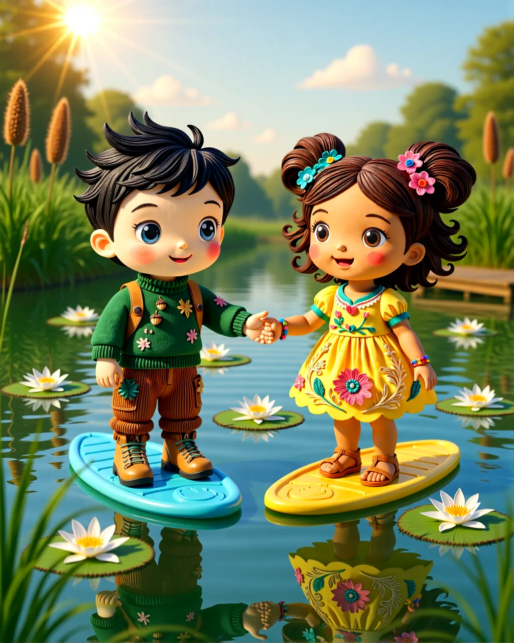 Cover of “The Singing Lily Pad Lake”