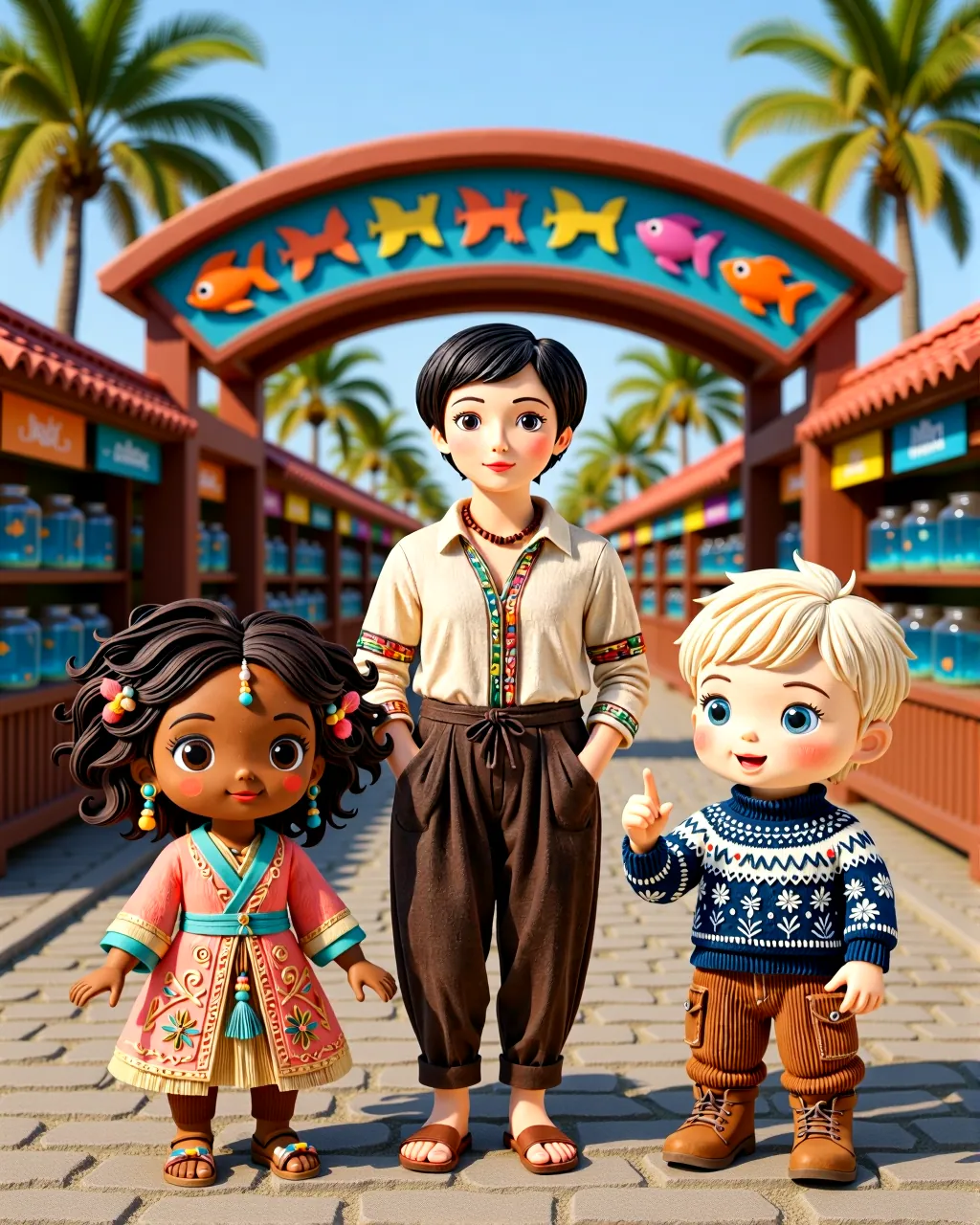 The Rainbow Fish Market Adventure — scene 1