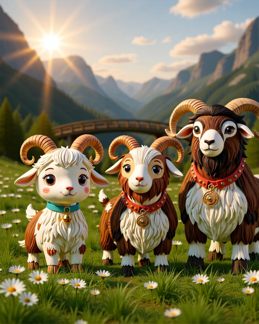 The Three Billy Goats Gruff — scene 1