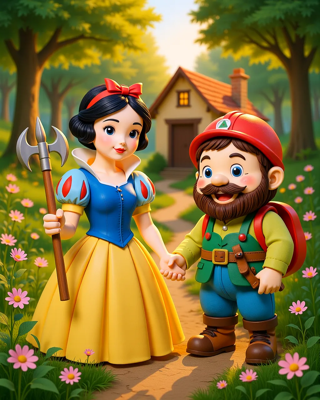Snow White and the Seven Friends — scene 1