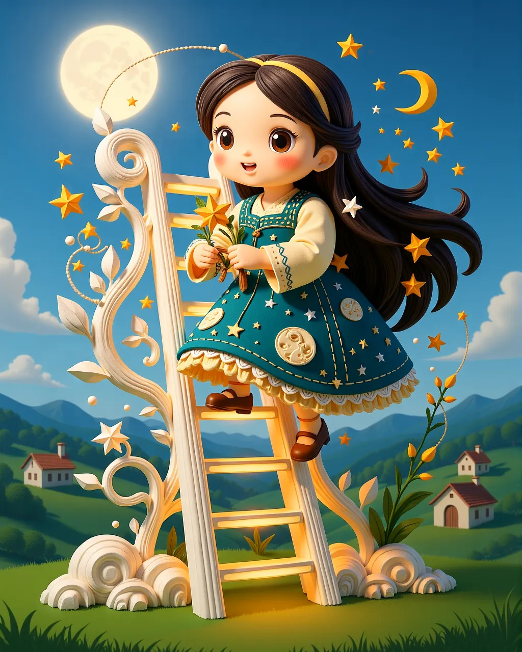 The Moonbeam Ladder — scene 1