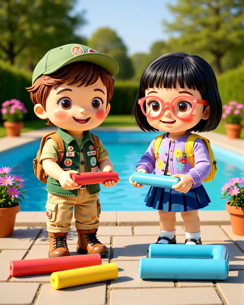 Cover of “The Sparkling Pool Party Helpers”