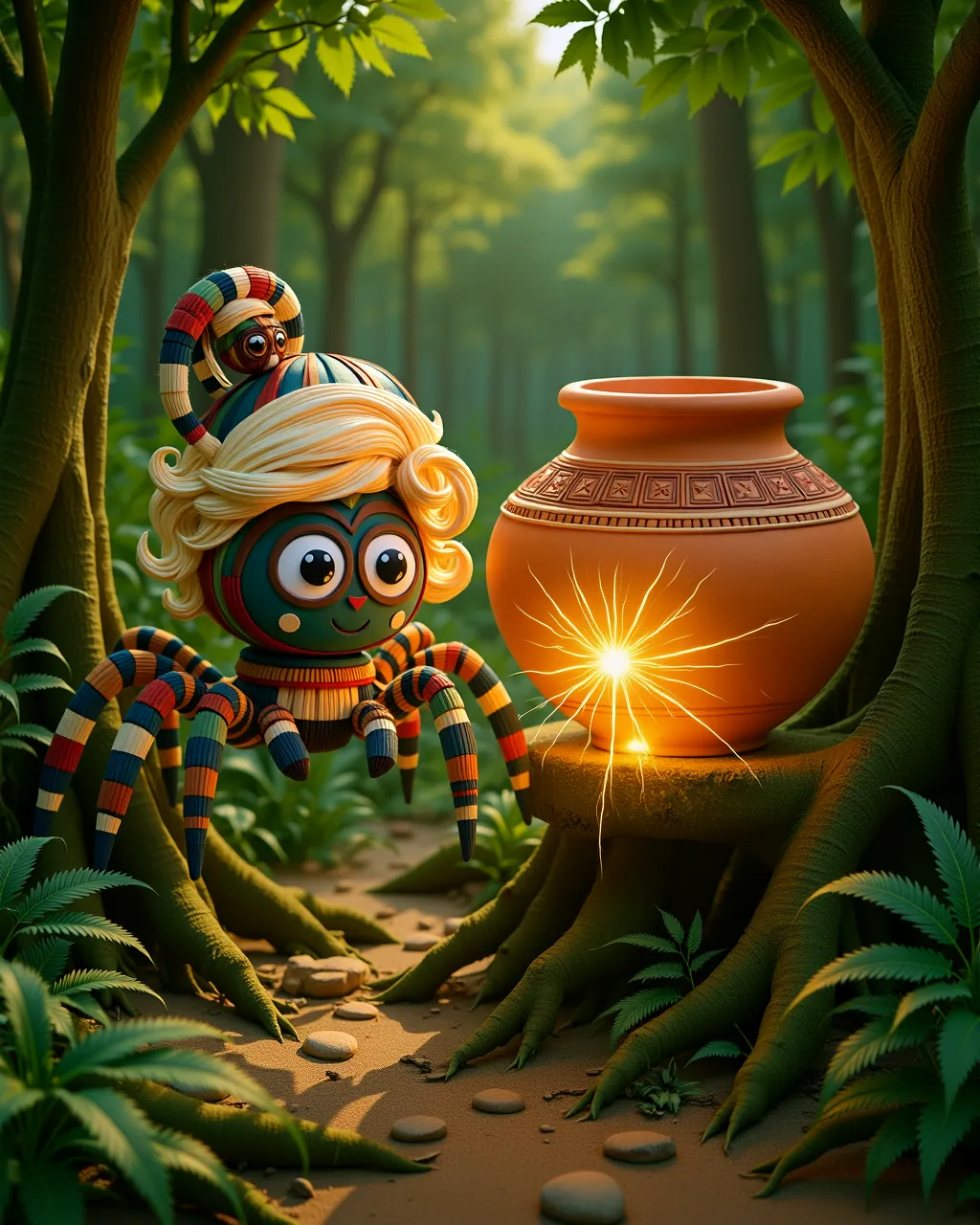Anansi and the Wisdom Pot — scene 1