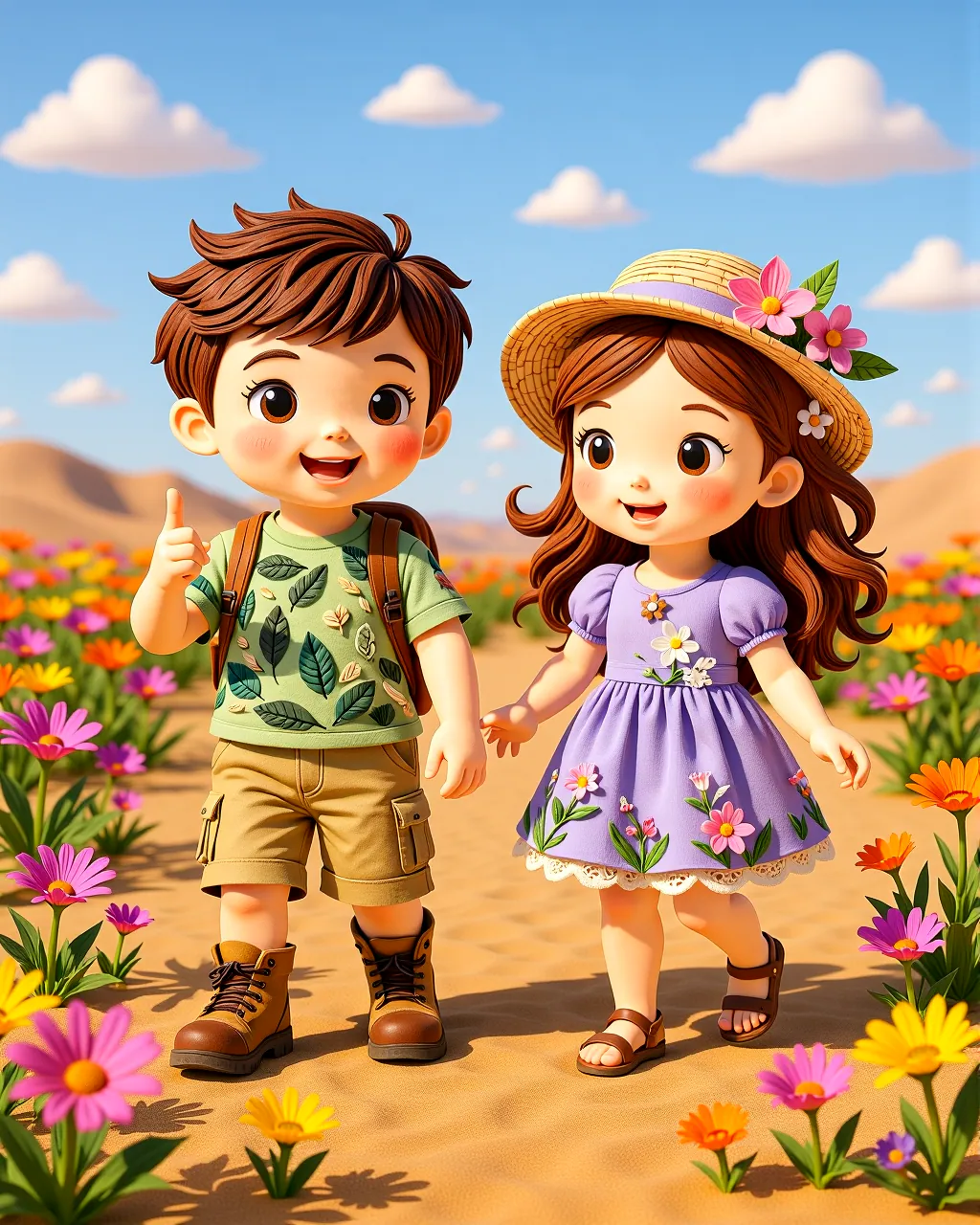 The Desert's Whispering Blooms — scene 1