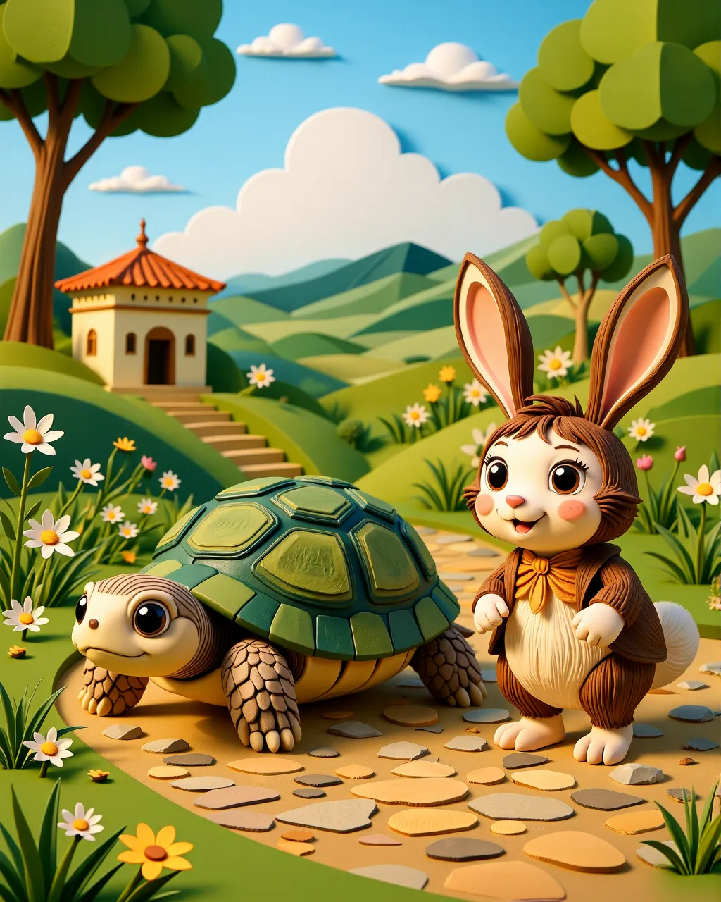 The Tortoise and the Hare — scene 1