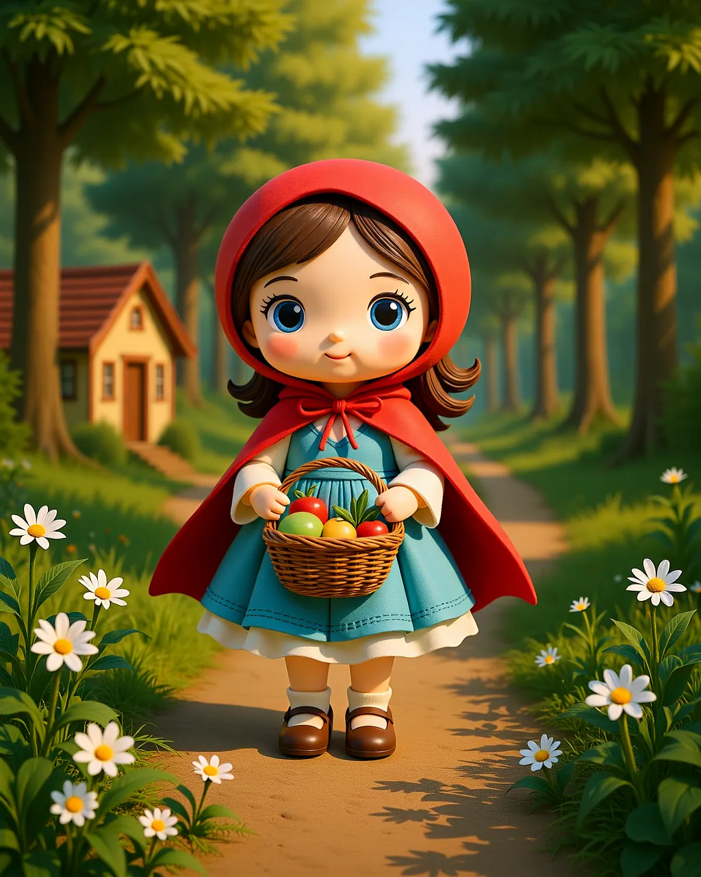 Little Red Riding Hood and the Forest Path — scene 1