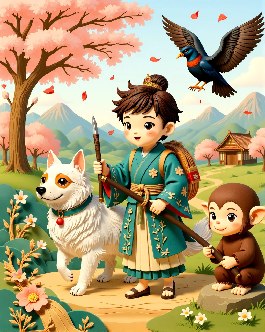 Momotaro: The Peach Boy — scene 1