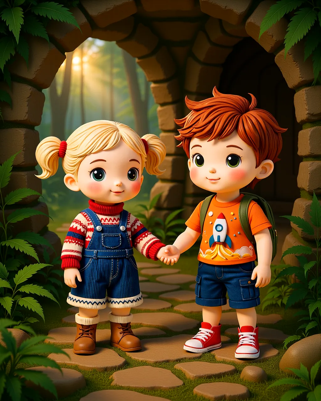 Cover of “Anya and Noah Discover the Glowing Cave Paths”