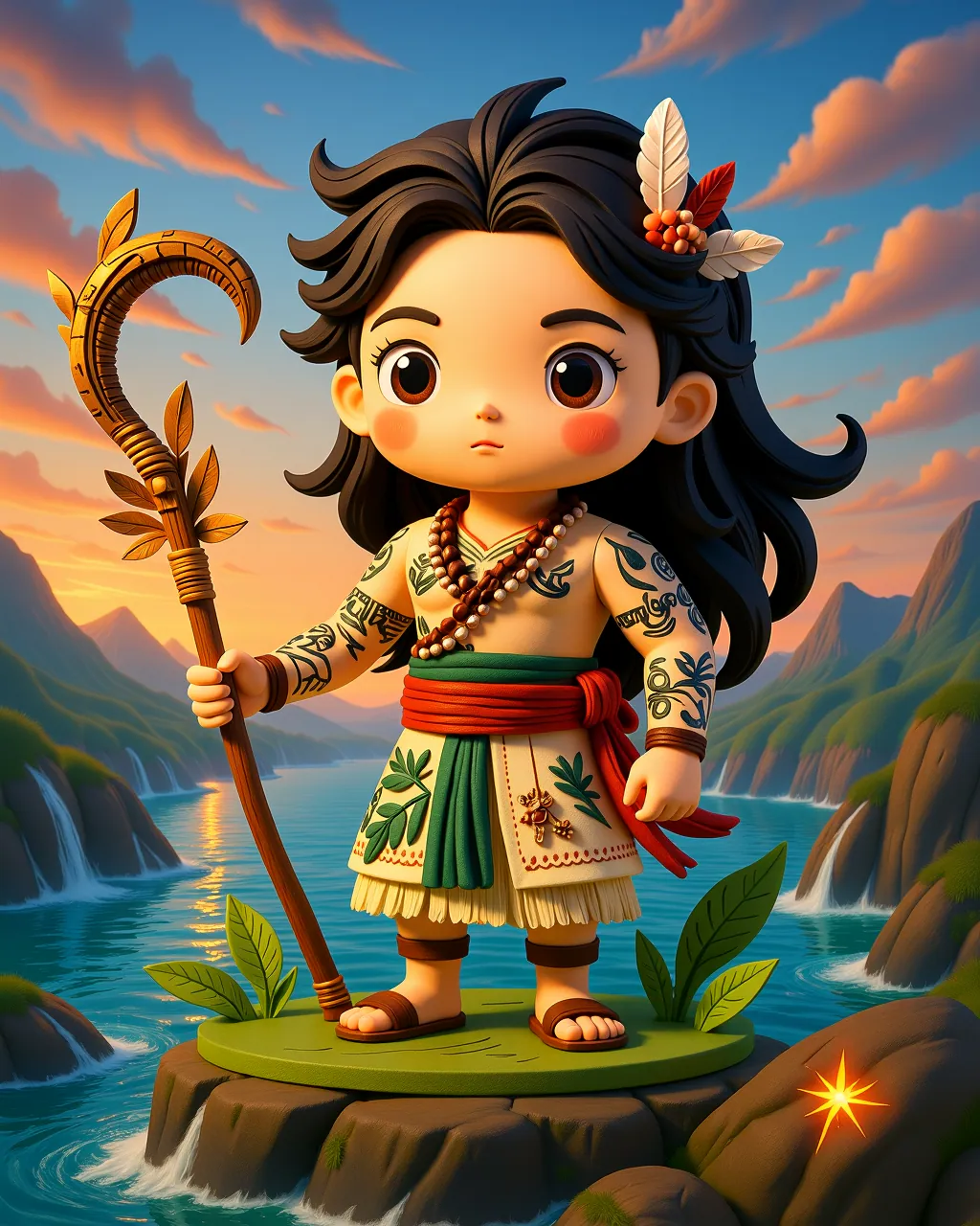 Maui and the Sun — scene 1