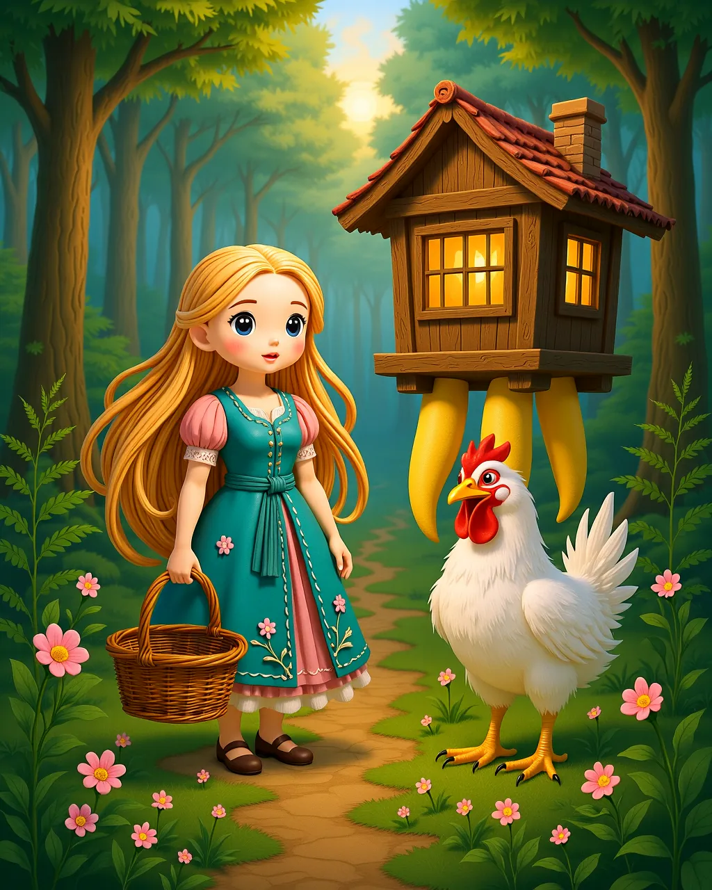 Anya and the Magical Hut — scene 1