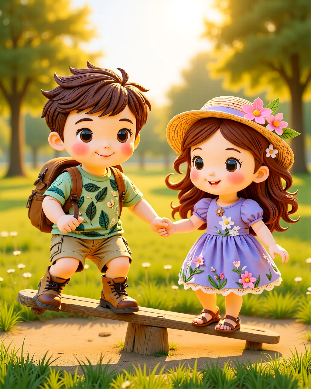The Seesaw That Remembers Friendship — scene 1