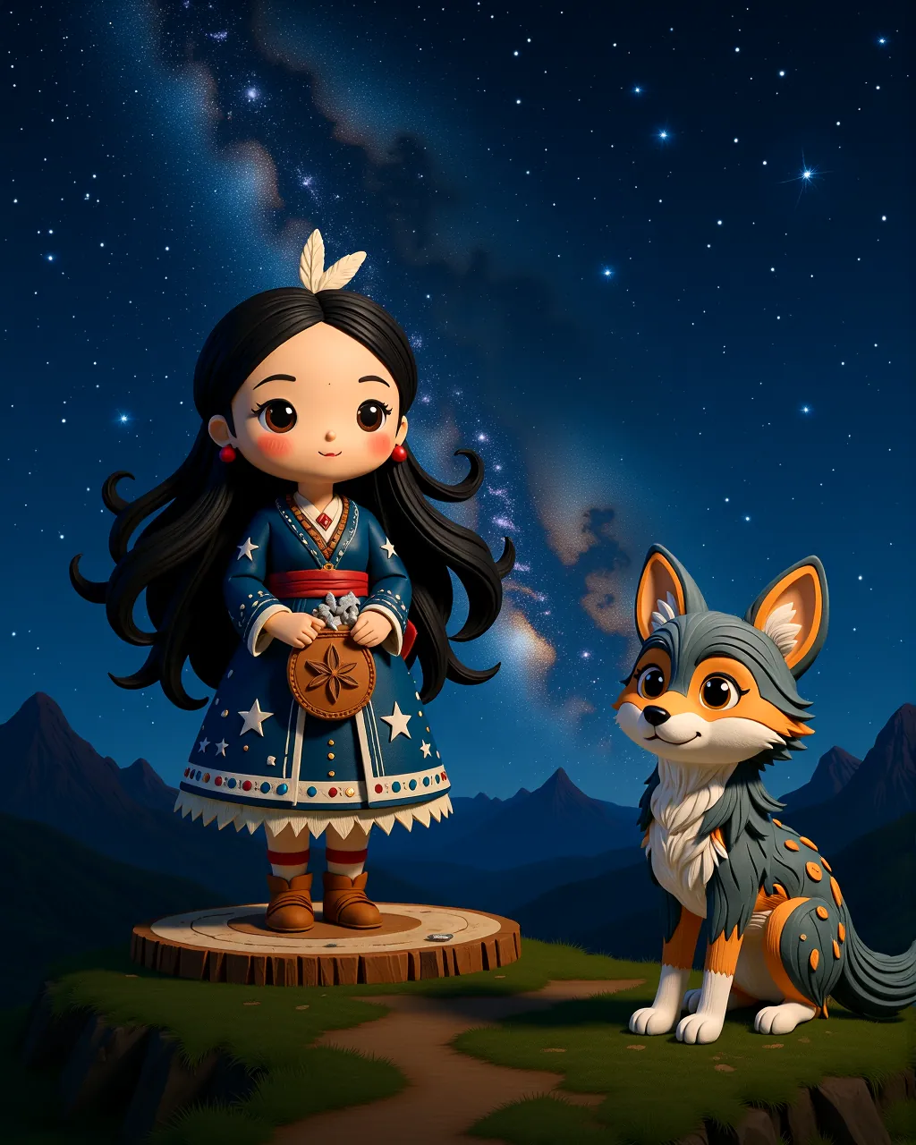 The Coyote and the Stars — scene 1