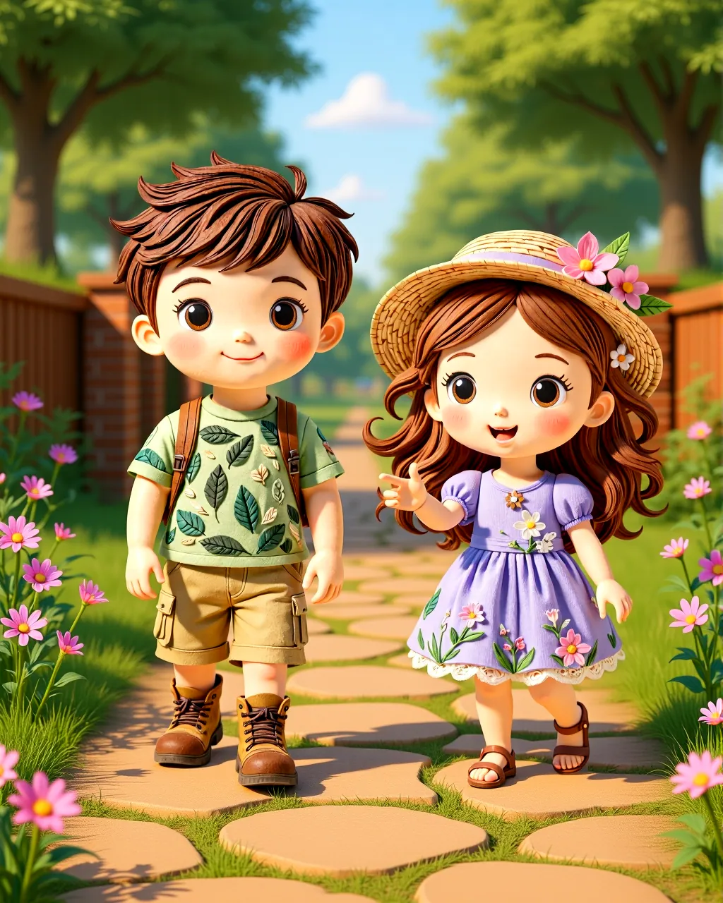 The Garden Where Butterflies Paint Flowers — scene 1
