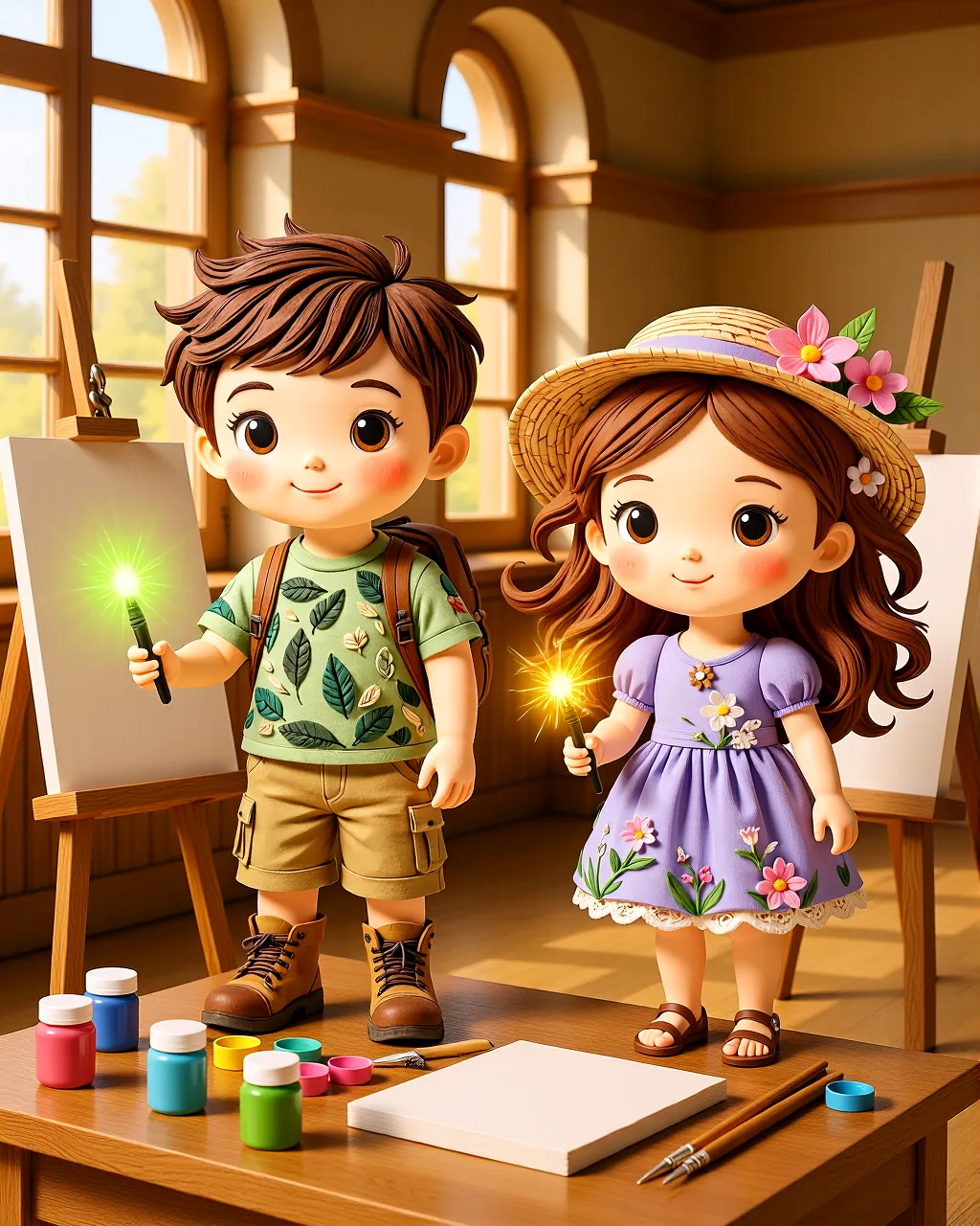Cover of “The Glowing Art Studio Adventure”