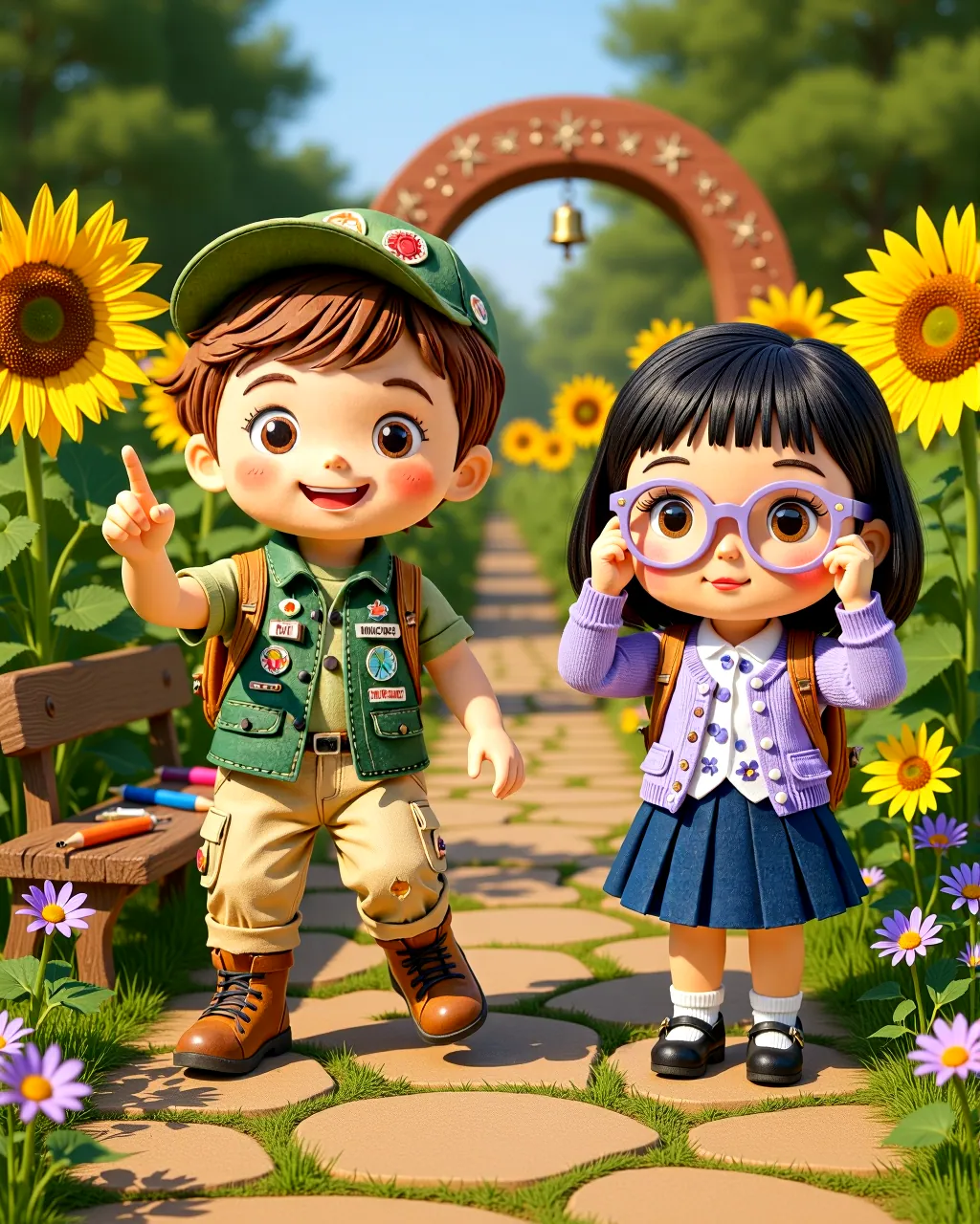 The Garden of Giggling Feelings — scene 1