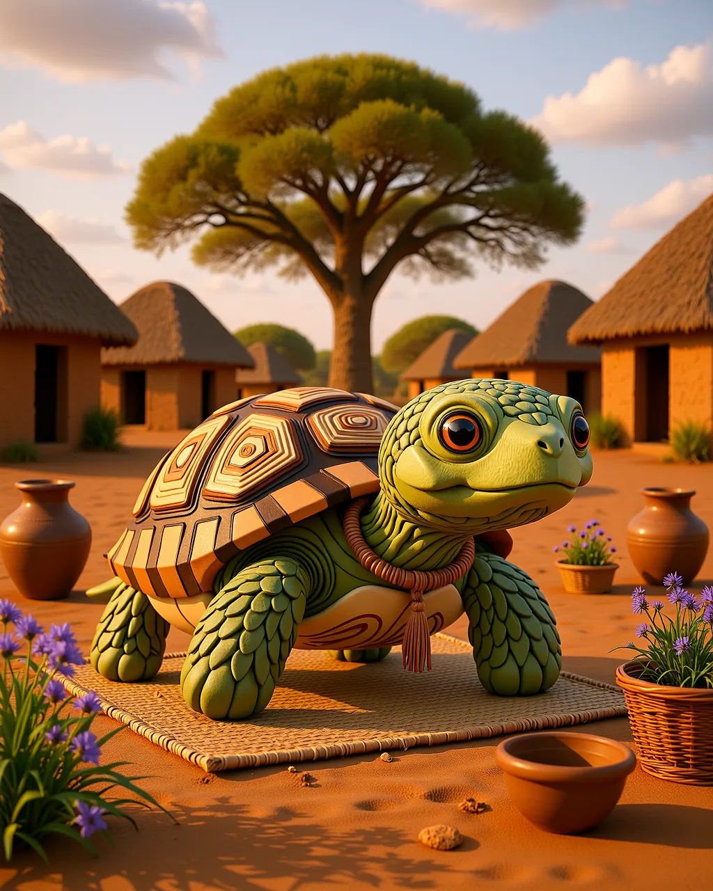 Kame the Tortoise and the Sky Feast — scene 1