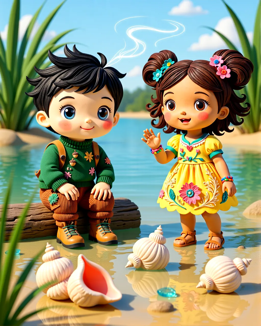 The Giggling Conch Shell Network — scene 1