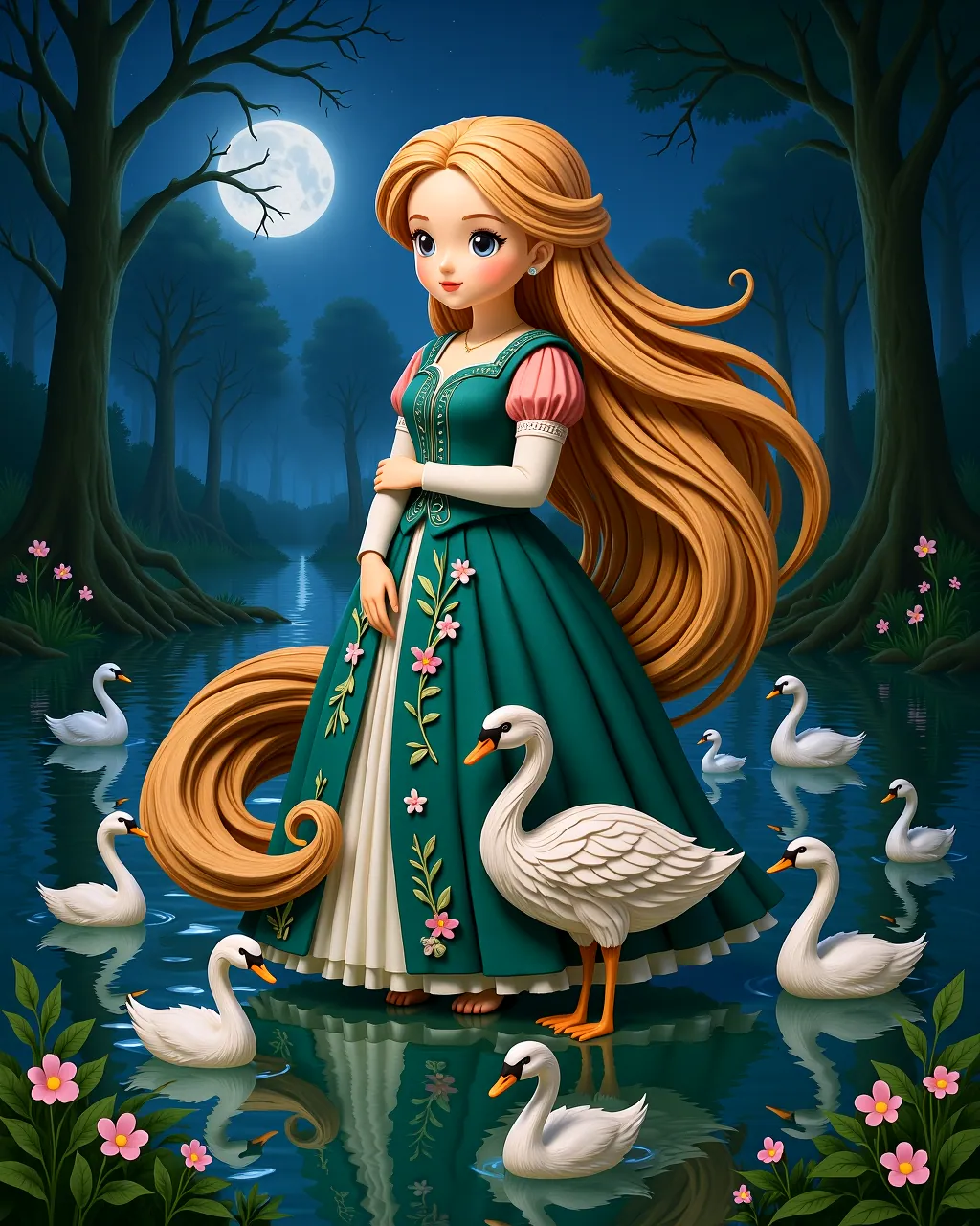 The Six Swans: A Tale of Silent Love — scene 1