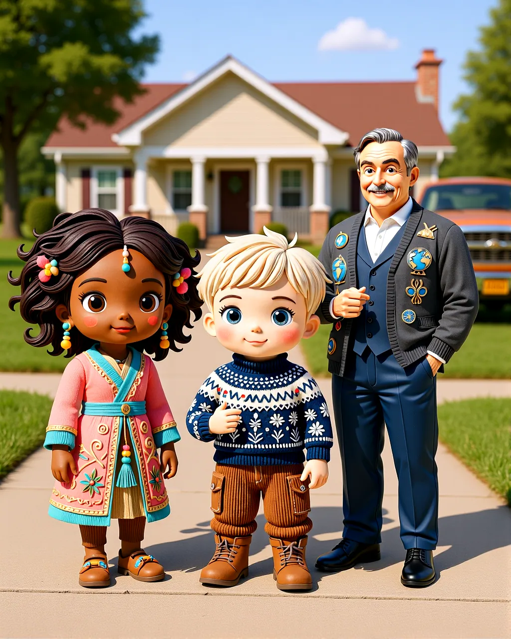 The Rainbow Stories in Grandpa's Driveway — scene 1