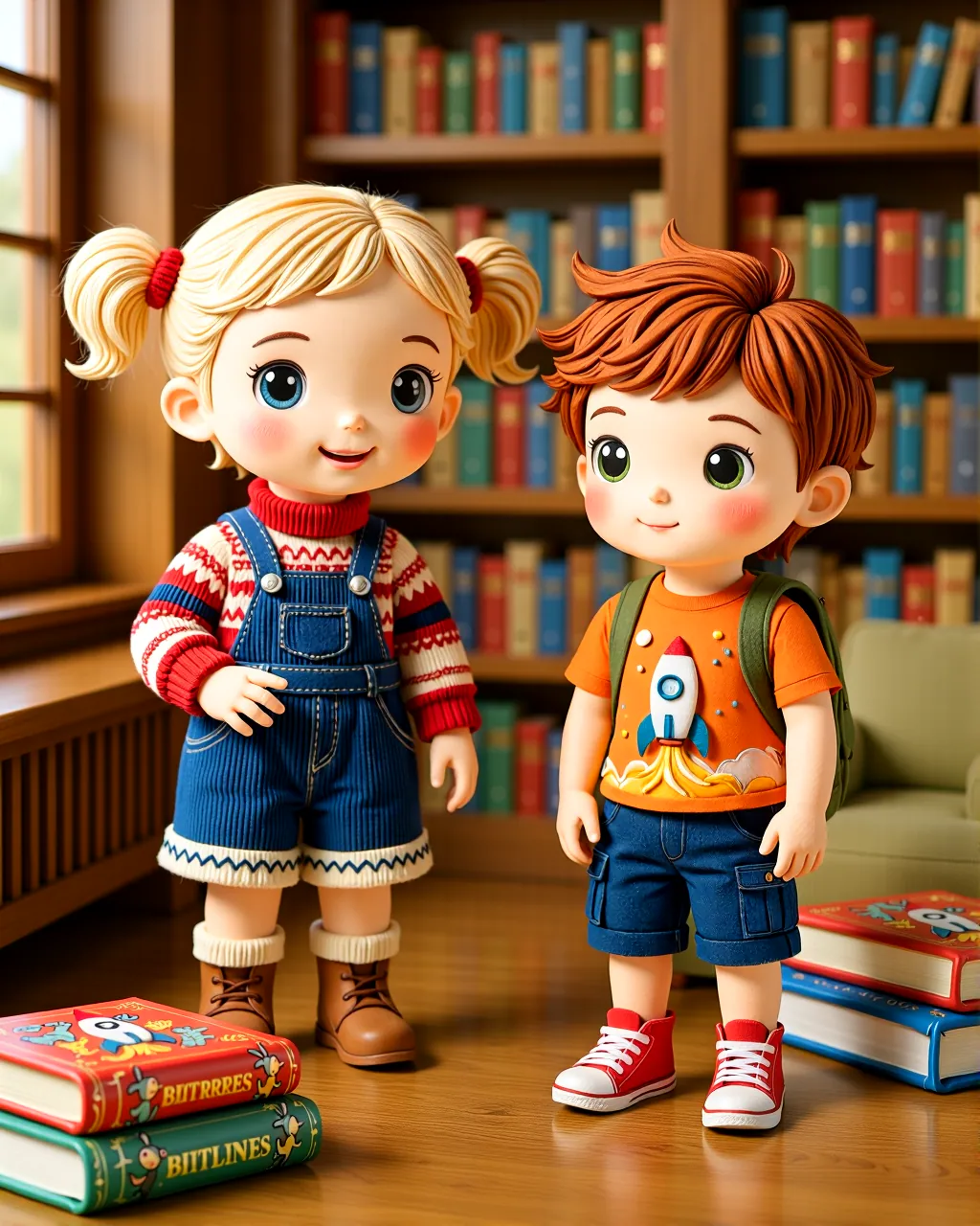 Cover of “Anya and Noah Meet the Whispering Library Friends”