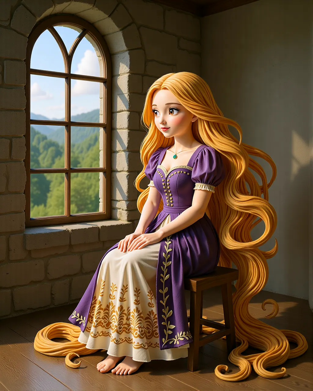Rapunzel's Tower of Courage — scene 1