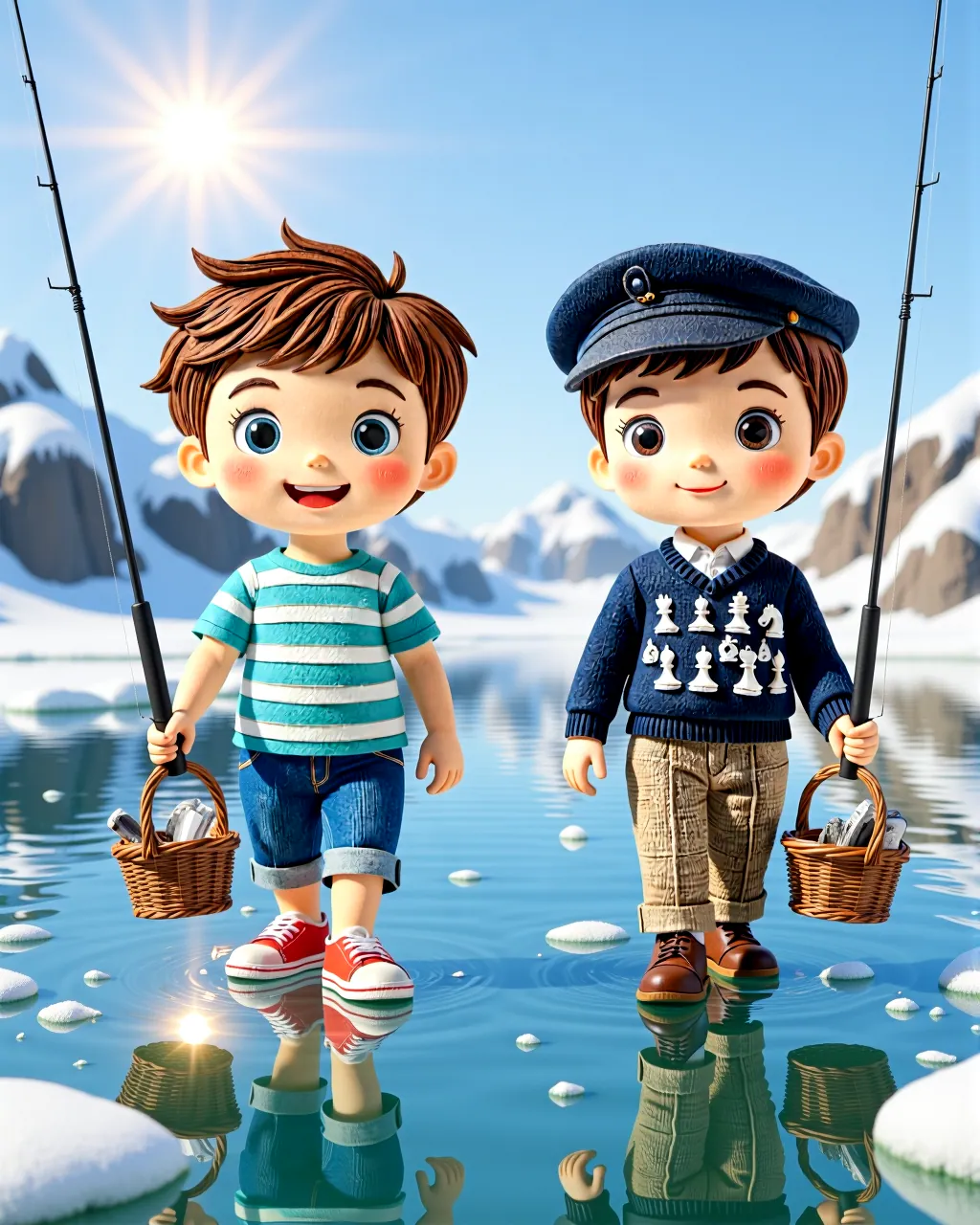 Theo & Miles: The Thinking Ice Fishers — scene 1