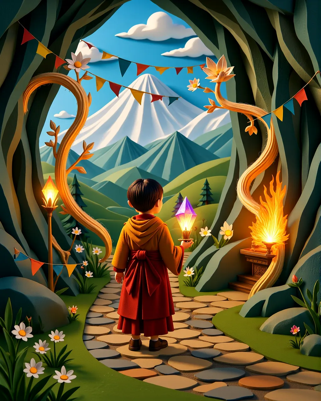 The Crystal Cave of Wisdom — scene 1