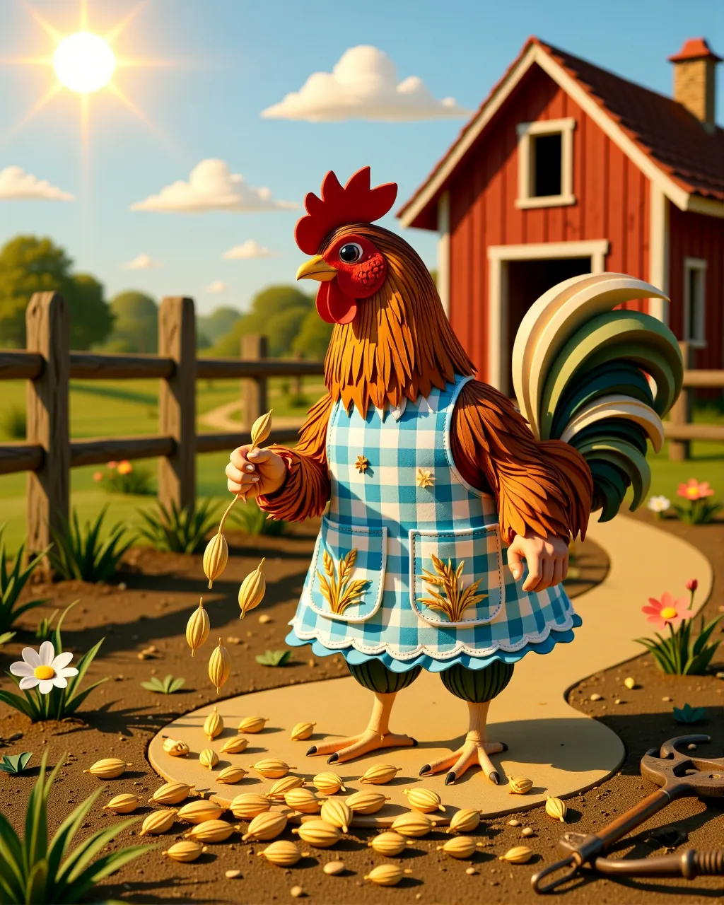 The Little Red Hen — scene 1