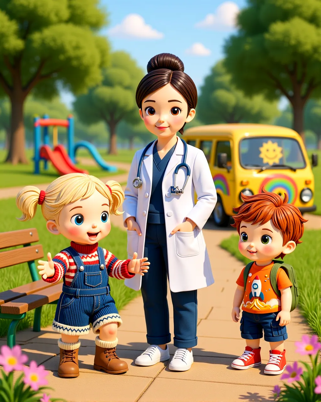The Healing Lights of Dr. Maya's Traveling Clinic — scene 1