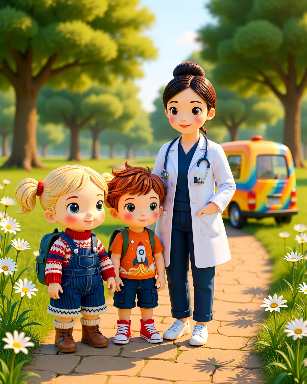 Cover of “The Healing Lights of Dr. Maya's Traveling Clinic”