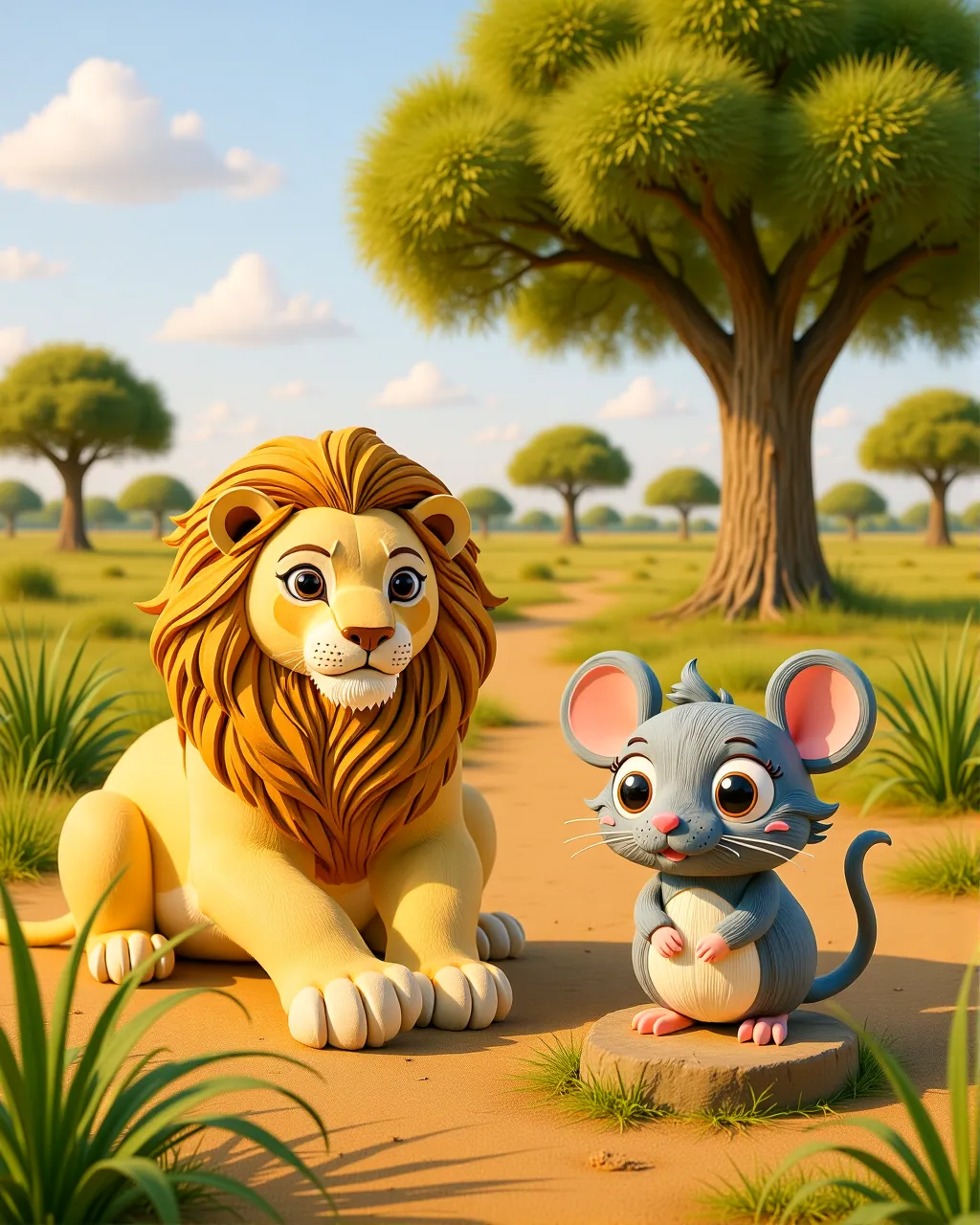 The Lion and the Mouse — scene 1
