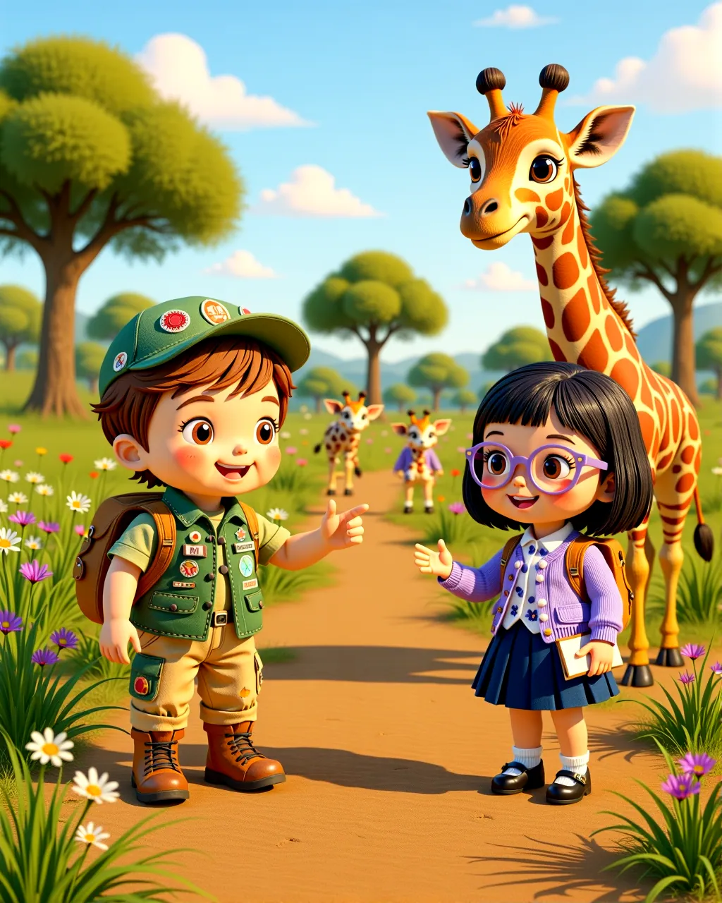 Cover of “The Great Giraffe Mystery at Safari Park”