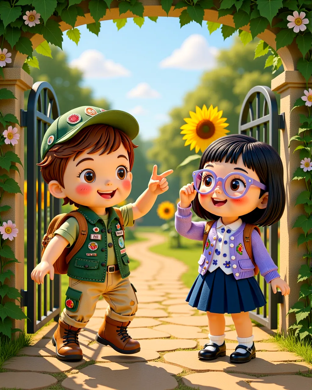 The Garden of Flowing Connections — scene 1