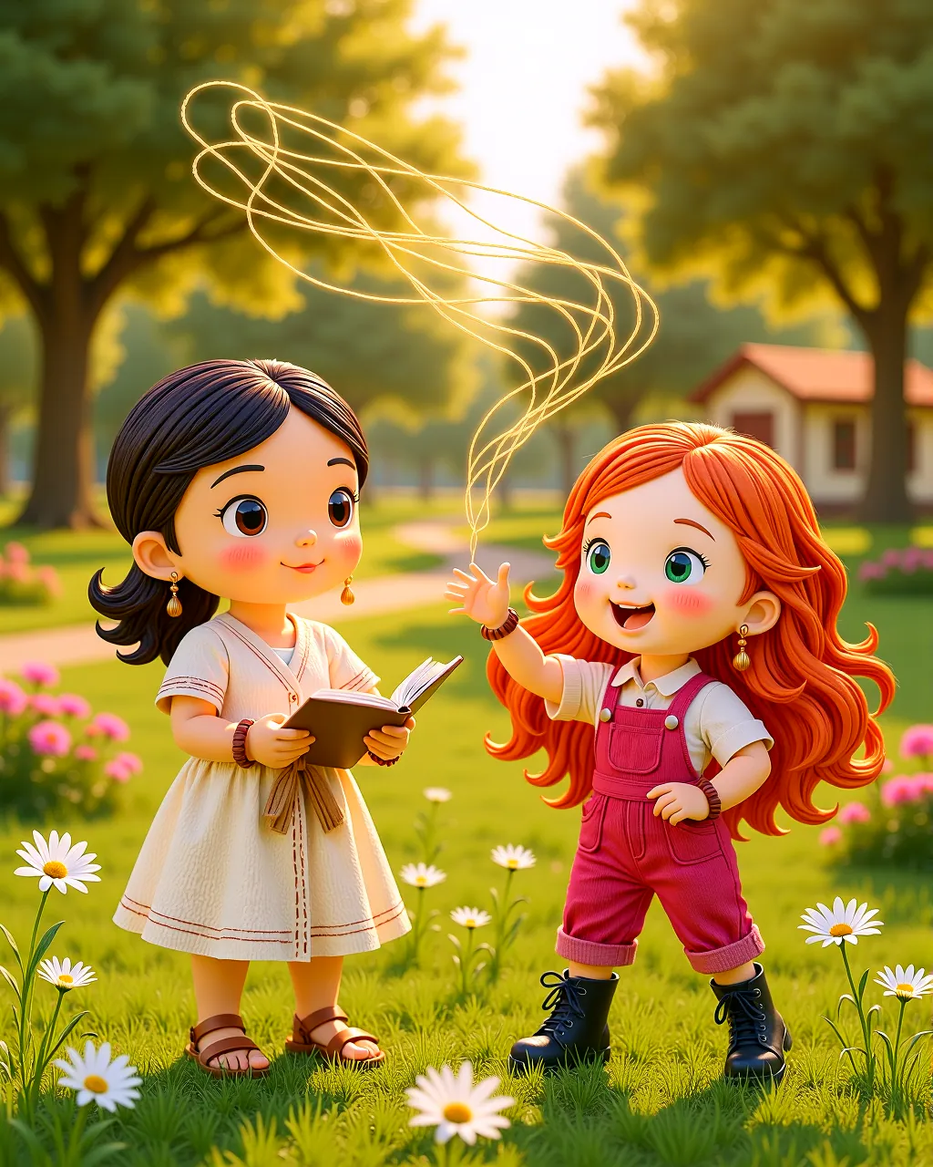Cover of “The Golden Threads of Meadowbrook Park”
