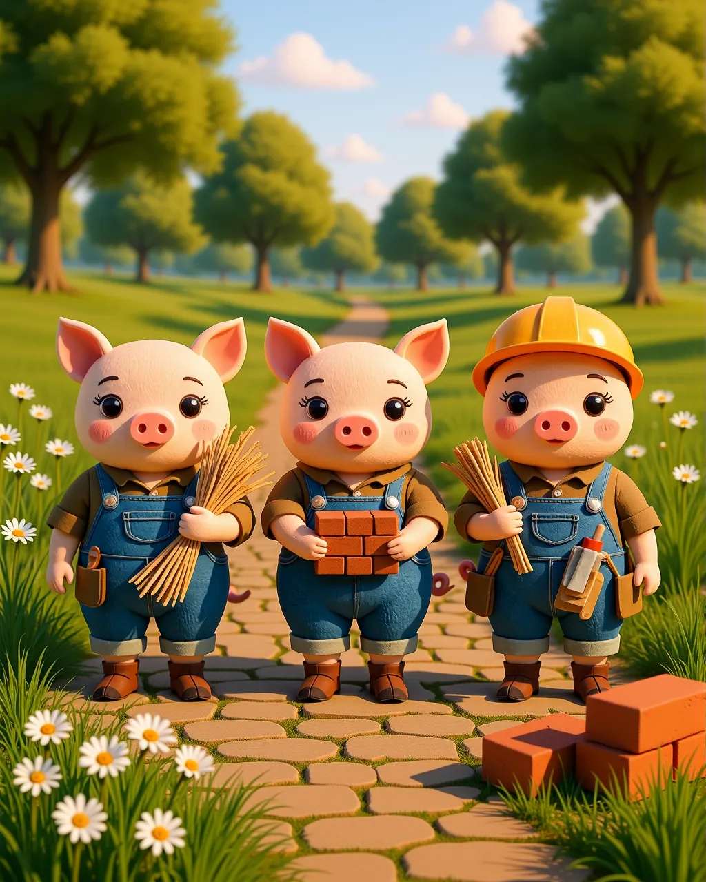 The Three Little Pigs — scene 1