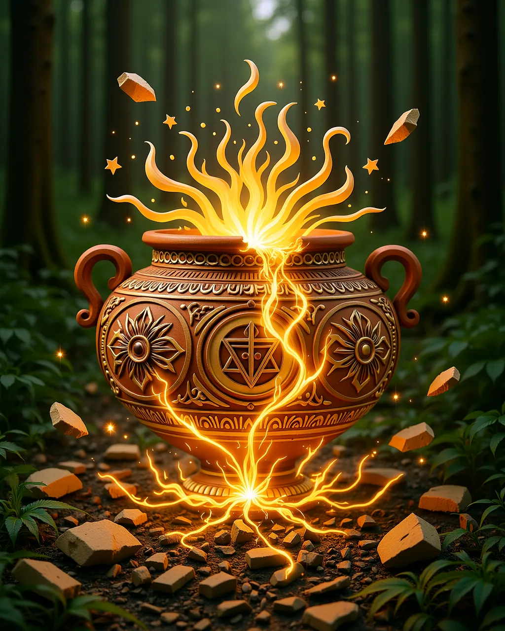 Anansi and the Wisdom Pot — scene 1
