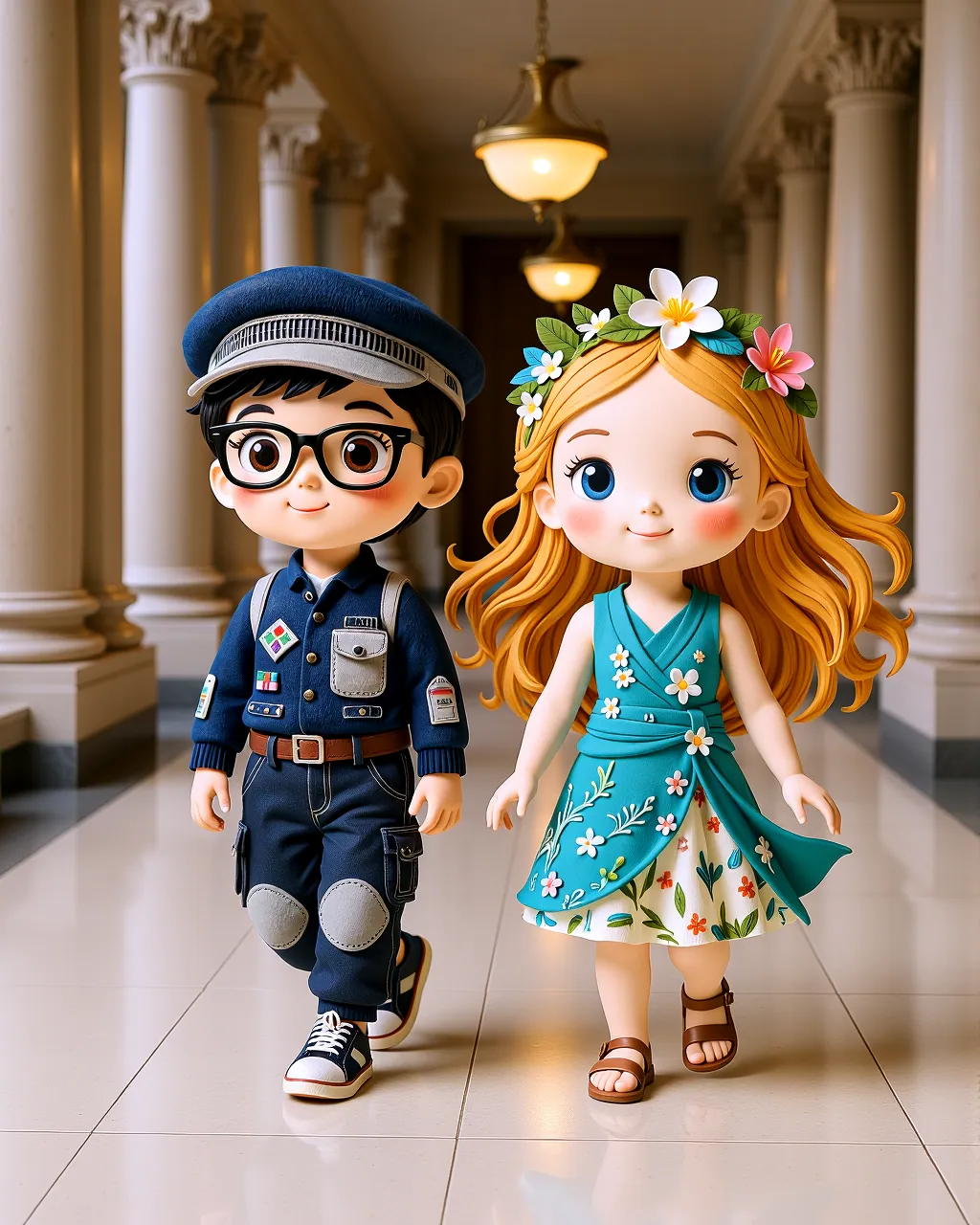 The Gentle Guardians of Gallery Hall — scene 1