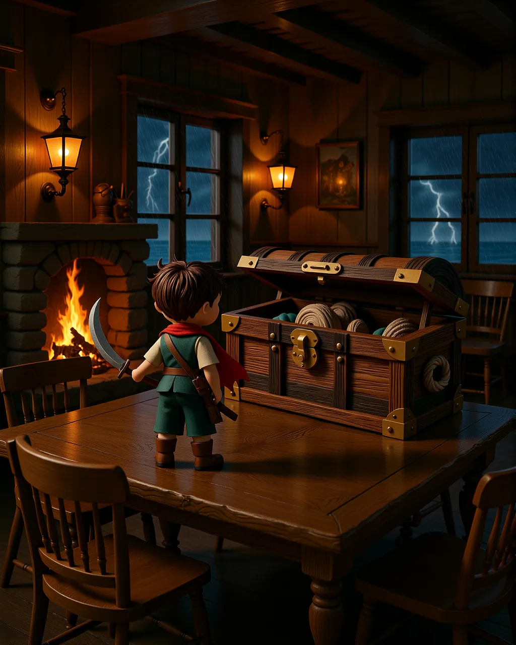 Jim's Treasure Island Adventure — scene 1