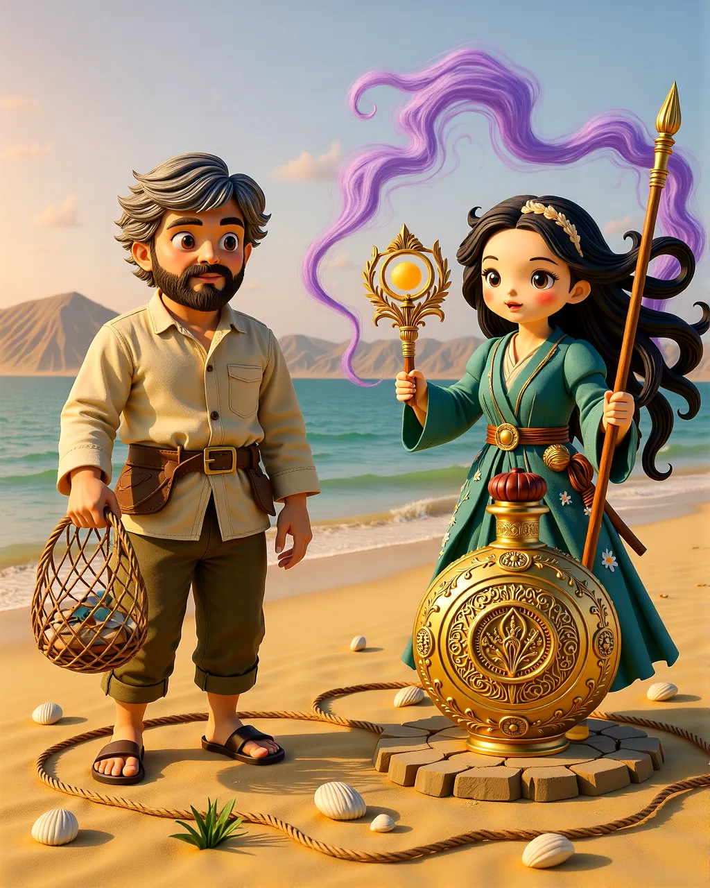 The Fisherman and the Jinni — scene 1