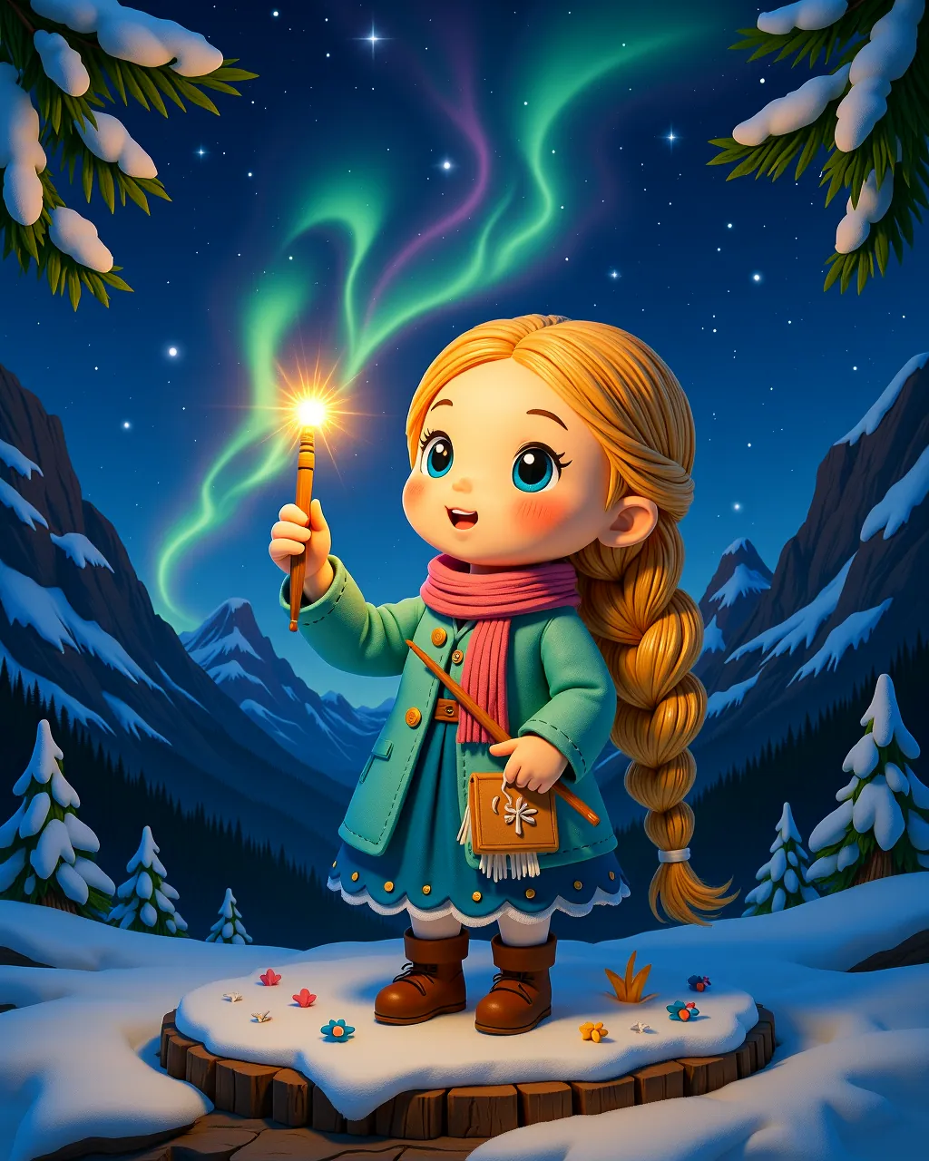The Northern Lights Painter — scene 1