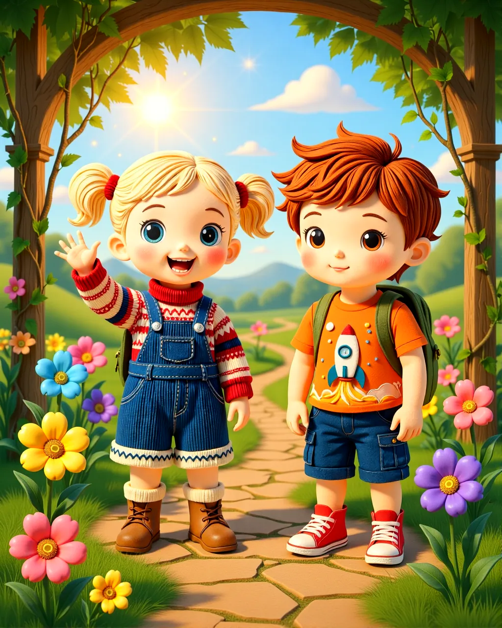 Cover of “Anya and Noah and the Growing Numbers Garden”