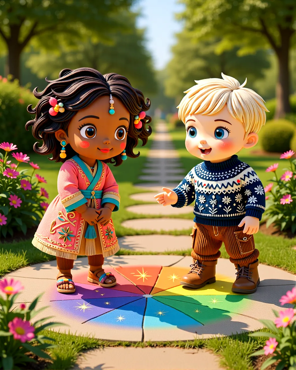 The Circle of Many Colors — scene 1