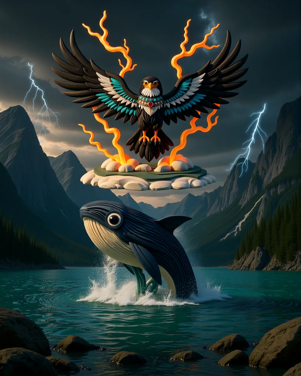 The Thunderbird and the Whale — scene 1