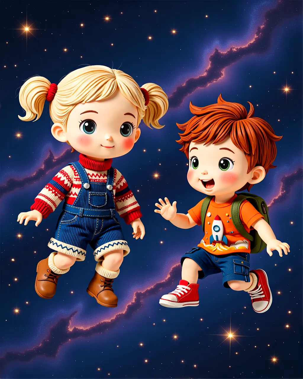 Anya and Noah Light the Gentle Stars — scene 1