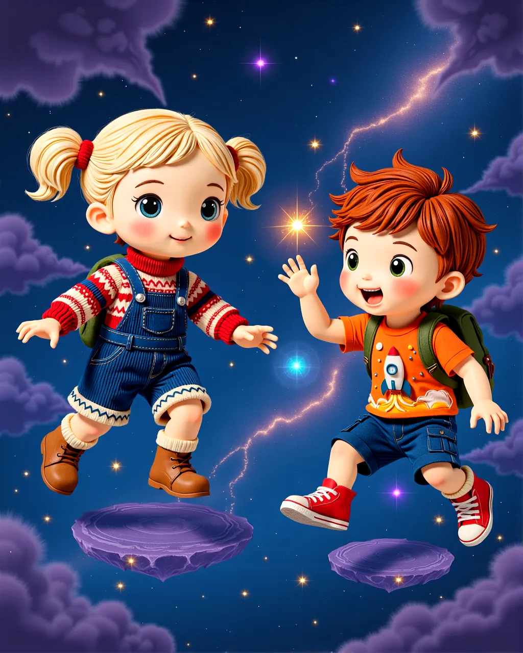 Cover of “Anya and Noah Light the Gentle Stars”